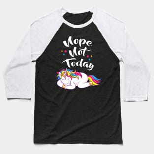 Lazy Unicorn Baseball T-Shirt